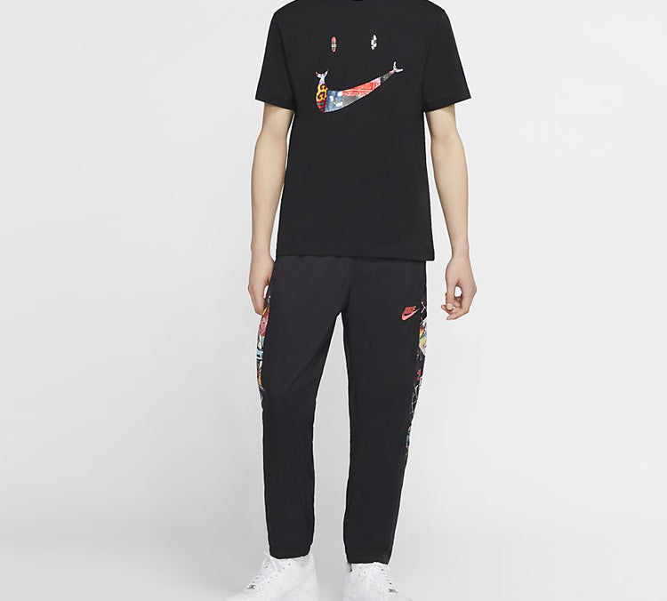 Nike Have A Nike Day Summer2 Smiling Face Printing Short Sleeve Black CW7392-010