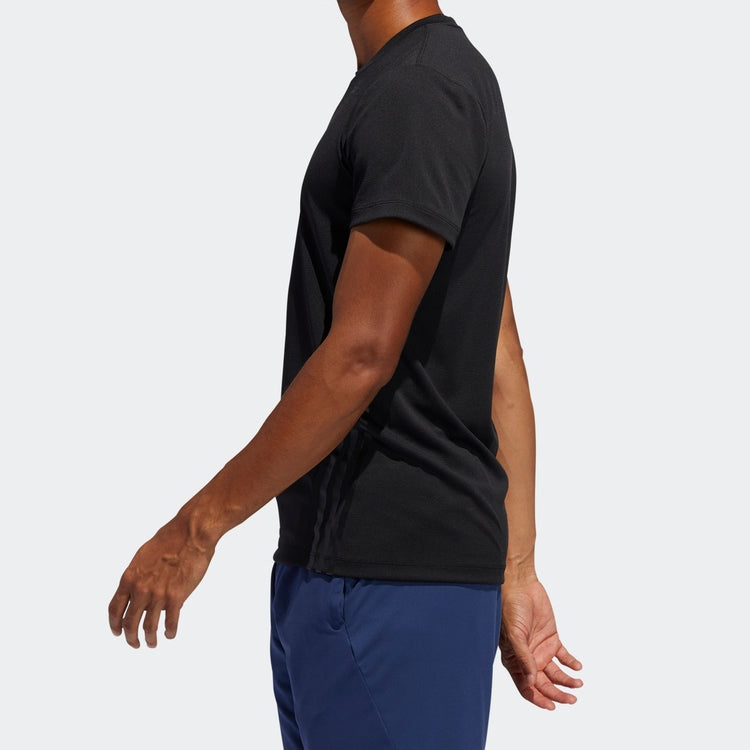 adidas Casual Sports Round-neck Short-sleeve Tee Men Black FL4309