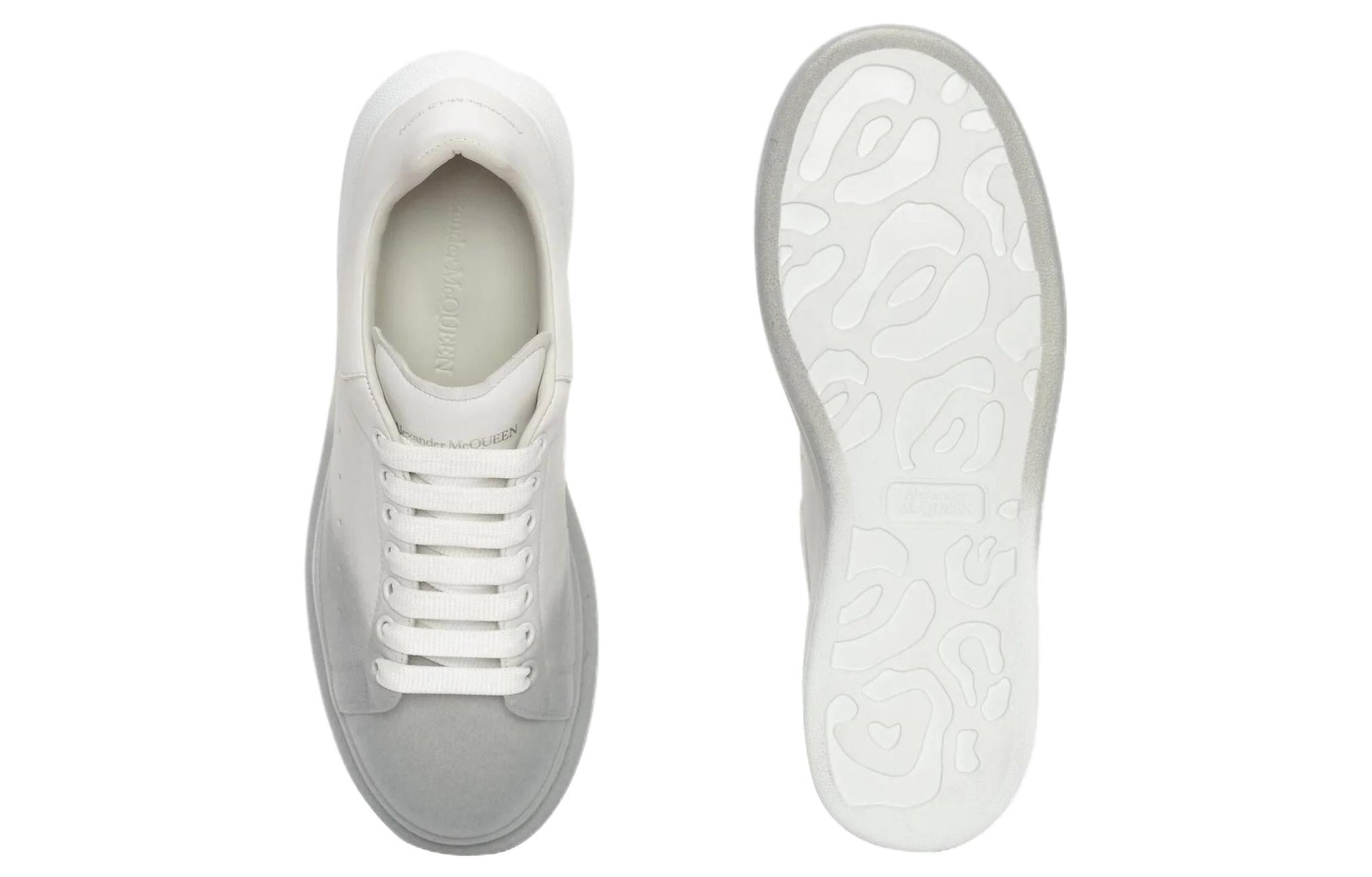 Alexander McQueen Oversized Two-Tone 'White Grey' 575415WHWM29708