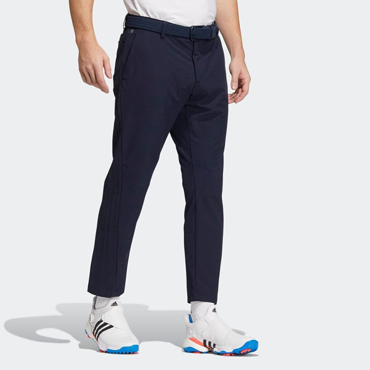 Men's adidas Solid Color Logo Stripe Printing Casual Long Pants/Trousers Navy Blue HA3280