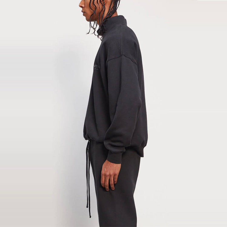 Fear of God Essentials FW20 Half Collar Pullover 'Black' 192250500214001