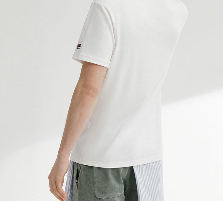FILA Alphabet Printing Short Sleeve White F61M028117F-WT
