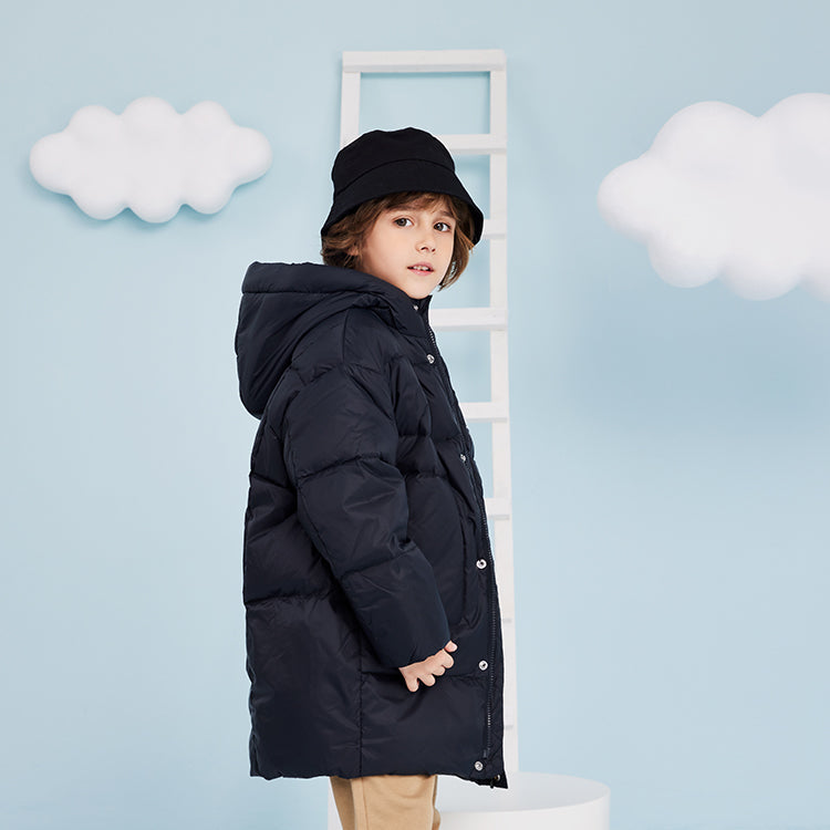 (PS) Converse Logo Long Down Jacket Asia Sizing 'Black White' CV2142013GS-003