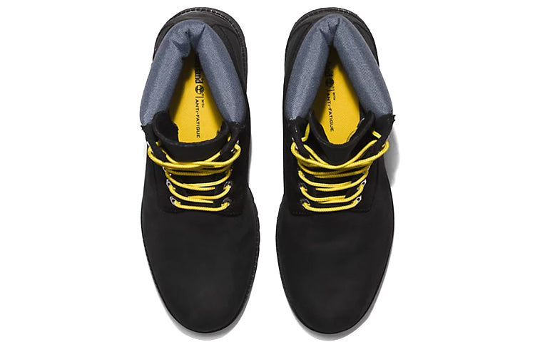 Timberland Heritage 6 Inch Waterproof Boots 'Black Regenerative Leather' A5RVZ015