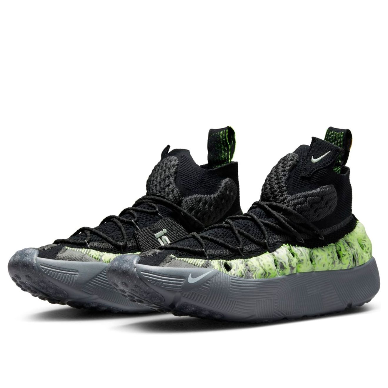 Nike ISPA Sense Flyknit 'Black Neon Green' CW3203-003