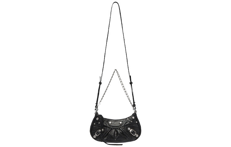 (WMNS) Balenciaga Le Cagole Mini Bag With Chain 'Black' 6958141VG9Y1000
