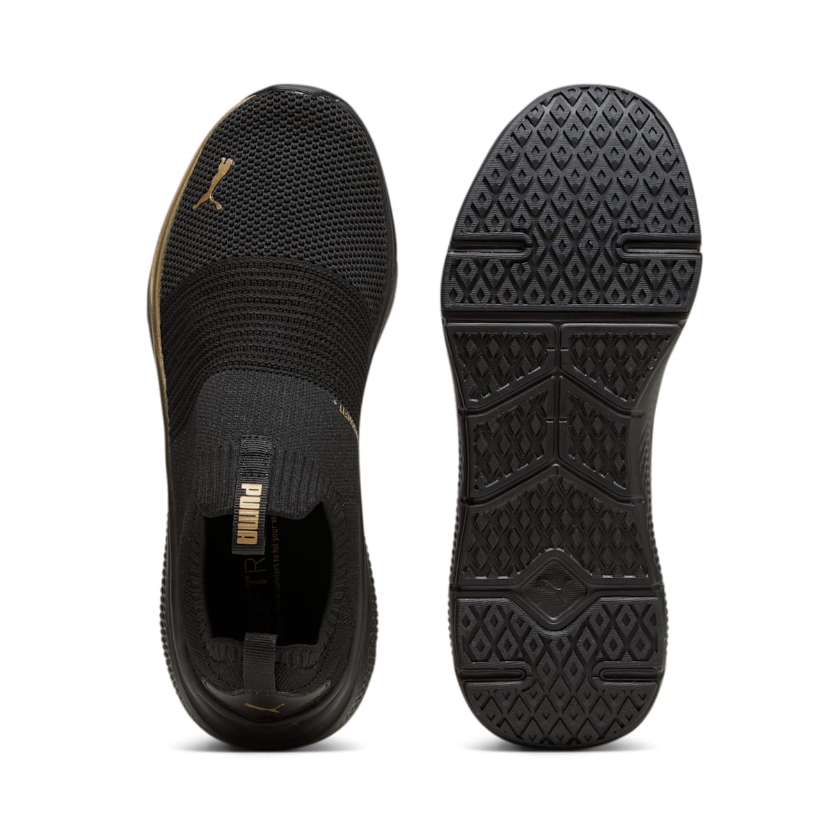 (WMNS) PUMA Softride Pro Echo Slip Metal Running Shoes 'Black' 378782-01