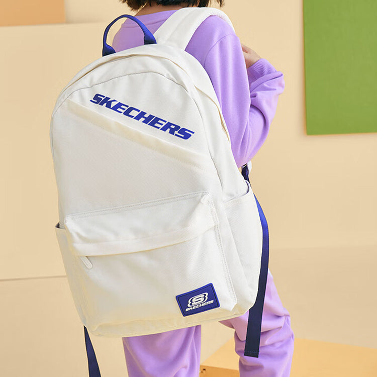 Skechers Logo Printed Backpack 'White Blue' P322K037-0074