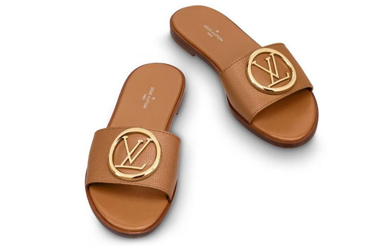 (WMNS) LOUIS VUITTON Lock It Slides 'Brown' 1A57G8