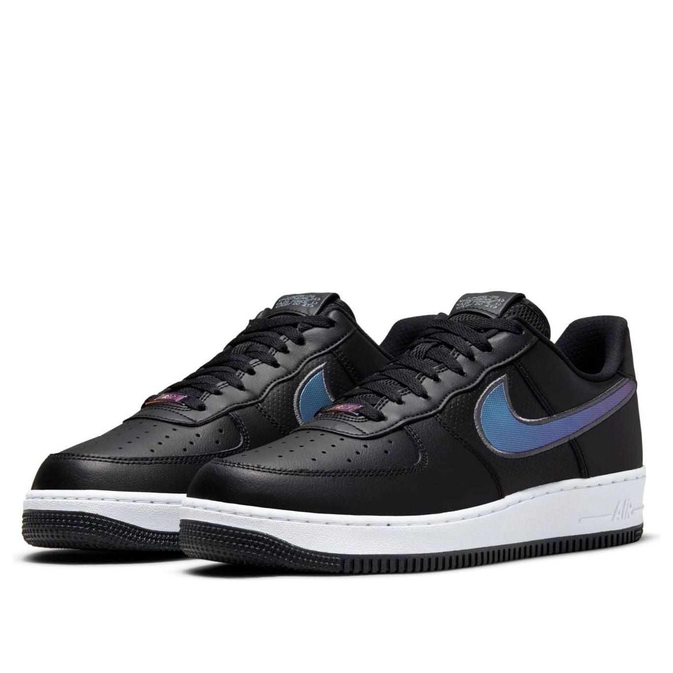 Nike Air Force 1 Low 'Black White Blue' DQ0812-001