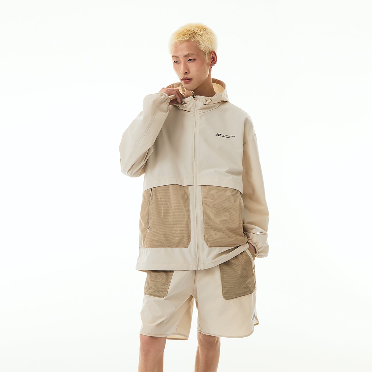 New Balance Woven Hooded Jacket Asia Sizing 'Beige' NAE24151-LB