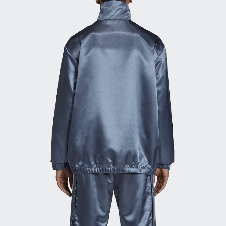 Men's adidas Cardigan Zipper Retro Blue Jacket DY3255