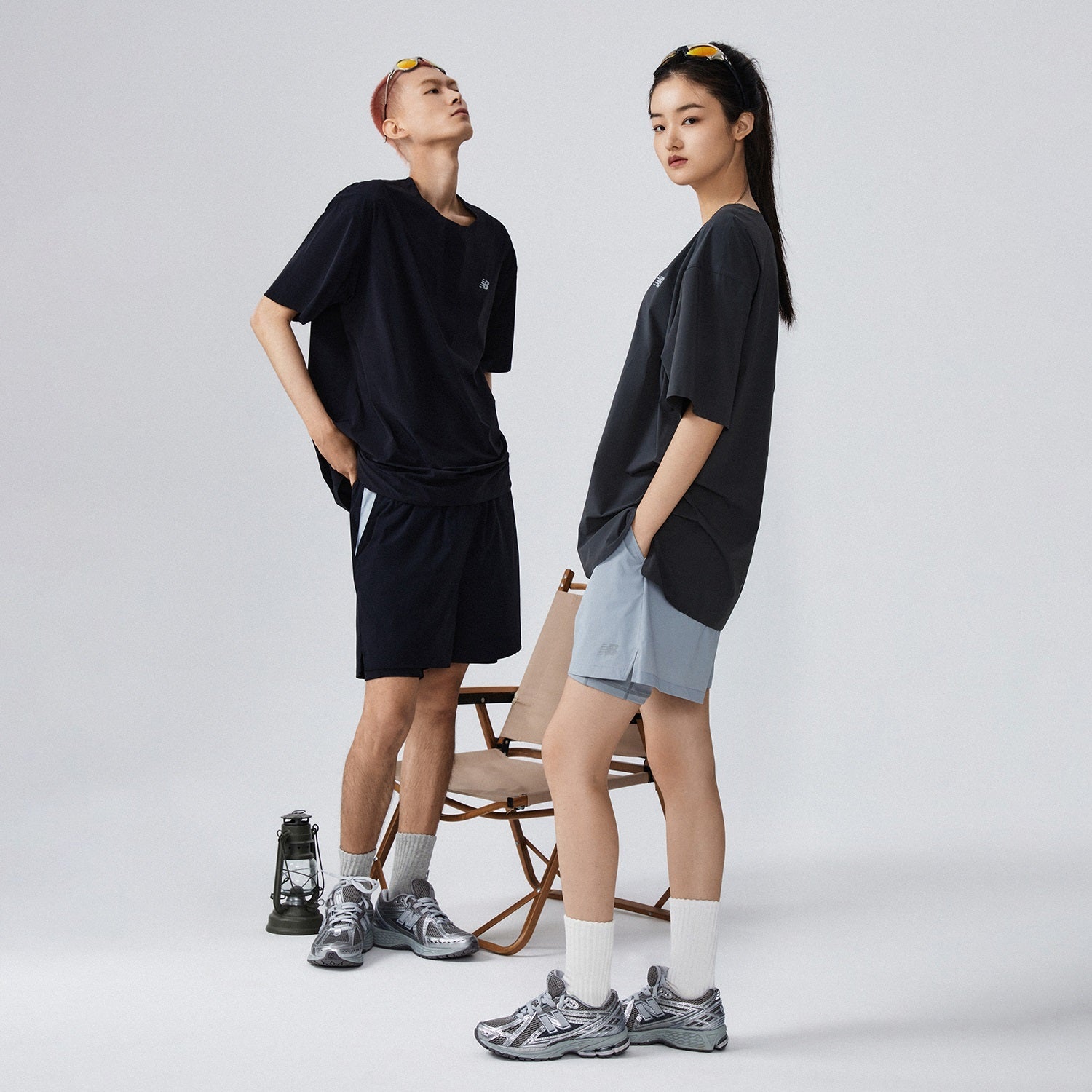 New Balance NB Logo 2 In 1 Short Asia Sizing 'Black' NVE25121-BK