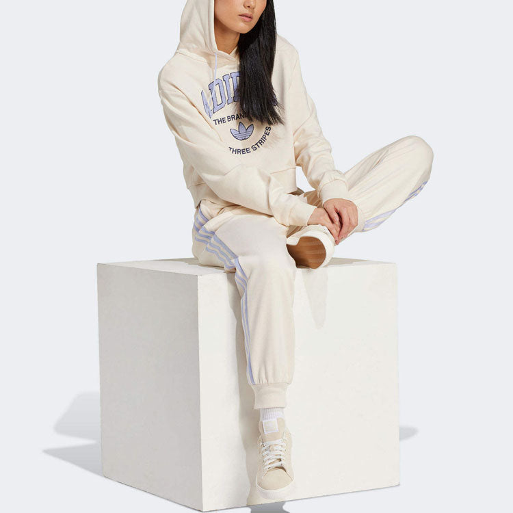(WMNS) adidas originals Varsity Graphic Hoodie Asia Sizing 'White' IR6035