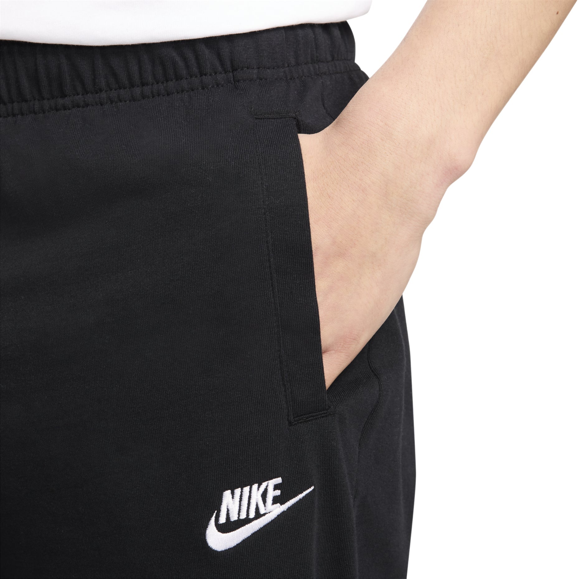 Nike Sportswear Club Solid Color Cotton Casual Shorts Black BV2773-010