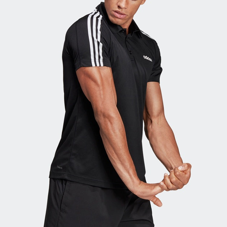 Men's adidas Training Sports POLO Black Polo Shirt DT3048