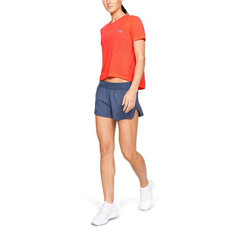 (WMNS) Under Armour Streaker Running Sports Short Sleeve Orange 1342869-836
