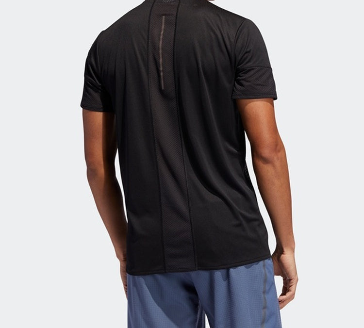 adidas Round-neck Casual Short-sleeve Tee Men Black EI6321