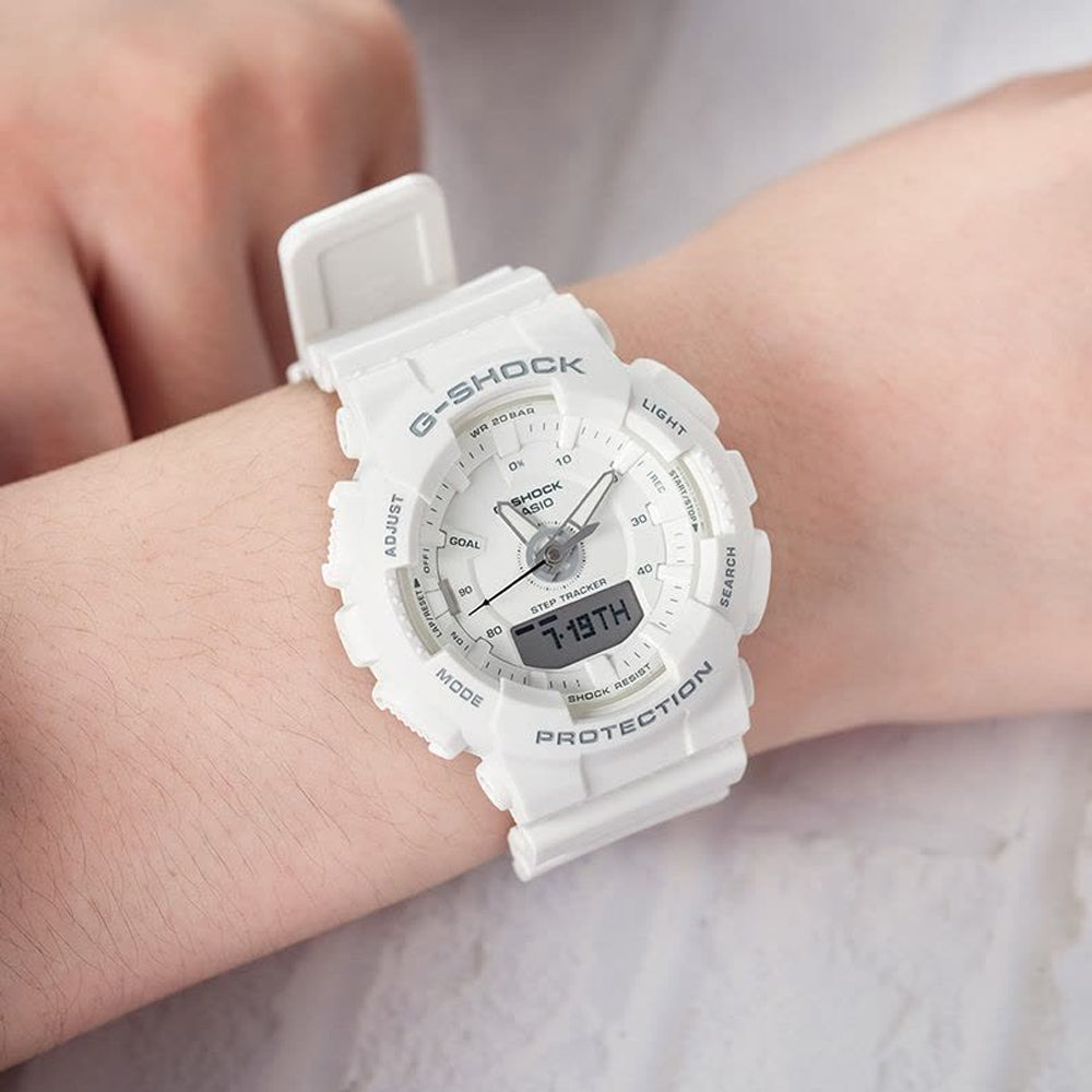CASIO G-Shock Analog-Digital 'White' GMA-S130-7APR