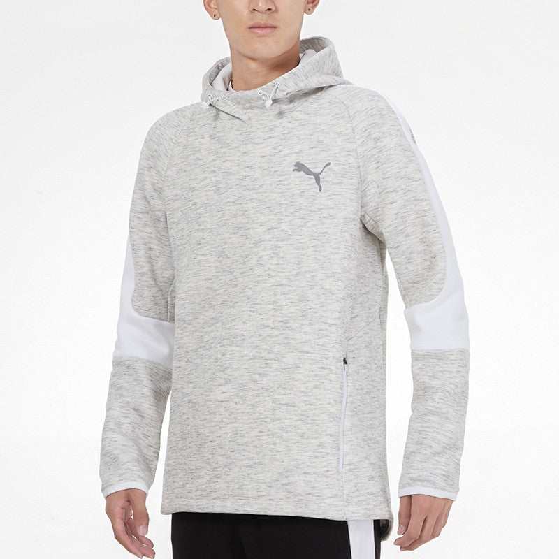 PUMA Logo Printing Sports Pullover light grey 846340-02