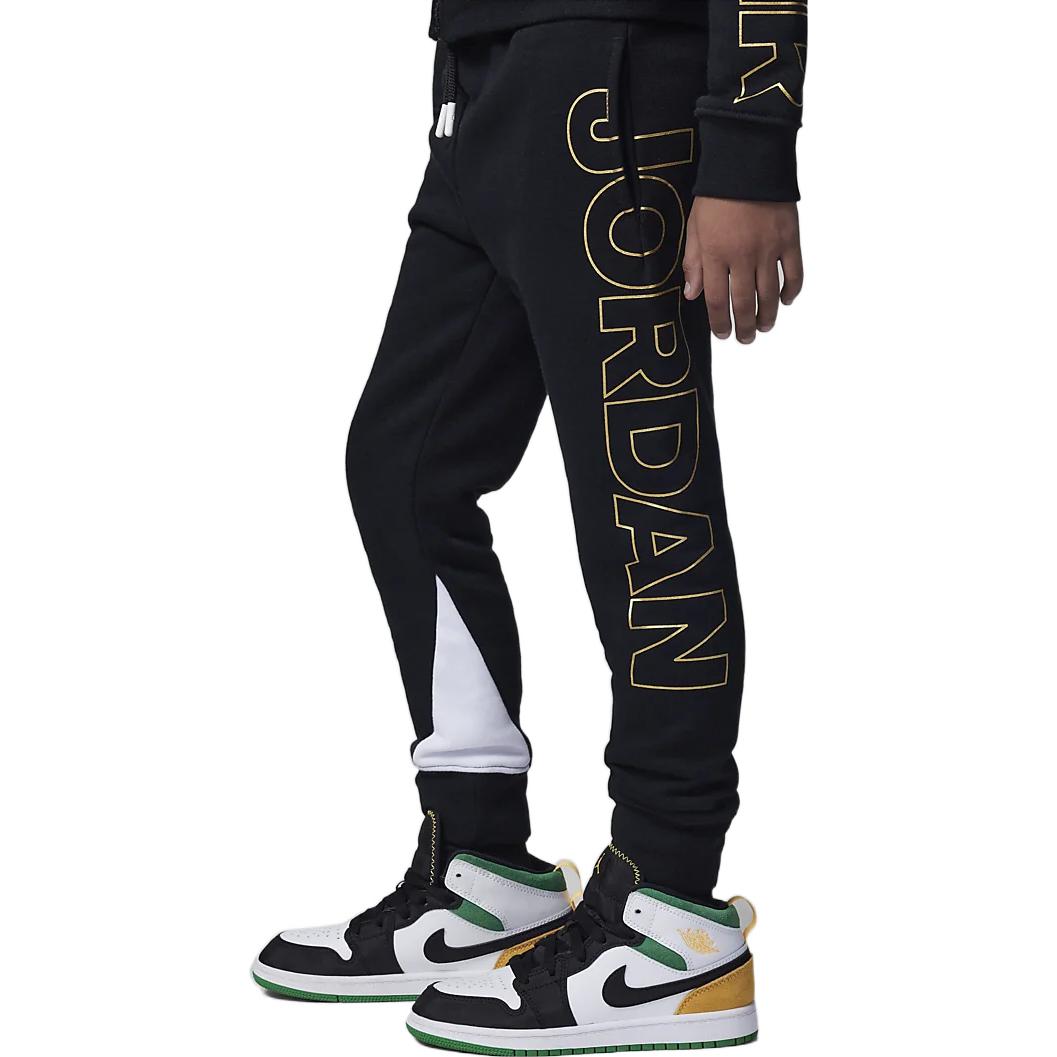 (GS) Air Jordan Holiday Shine Sweatpants 'Black' FB9458-010