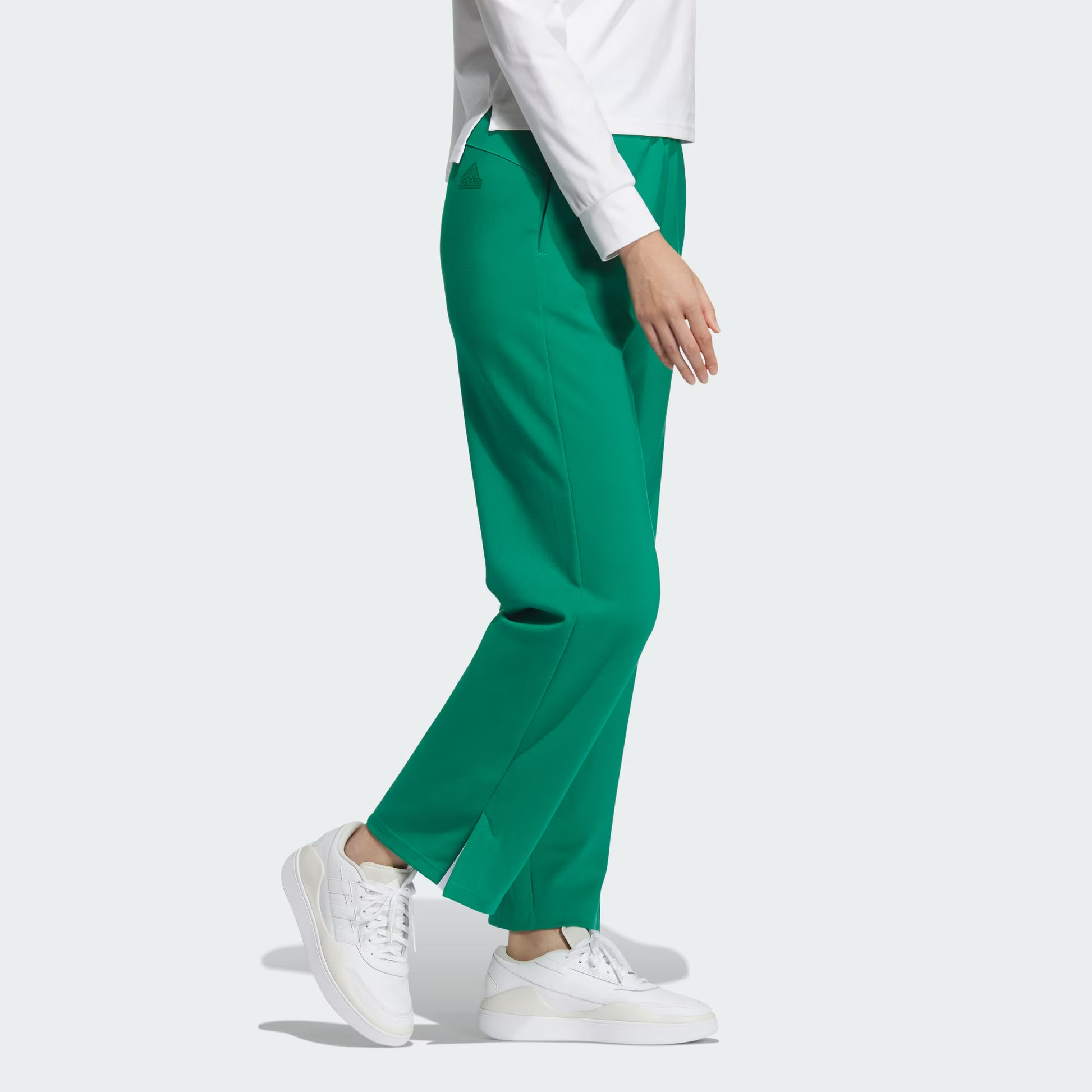 (WMNS) adidas Verbiage Doubleknit Pants Asia Sizing 'Green' JE3614