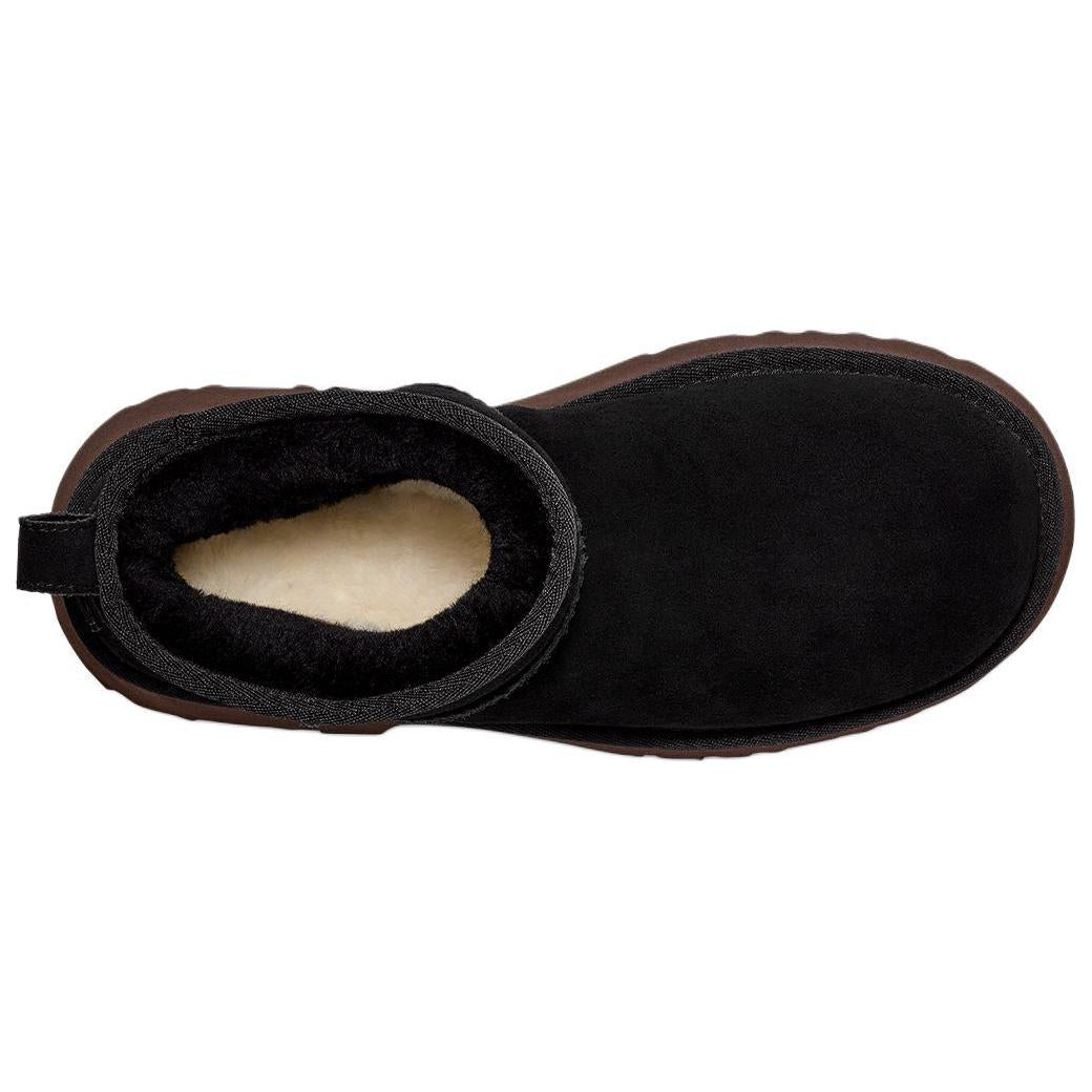 (WMNS) UGG Classic Ultra Mini New Heights 'Black' 1158311-BLK