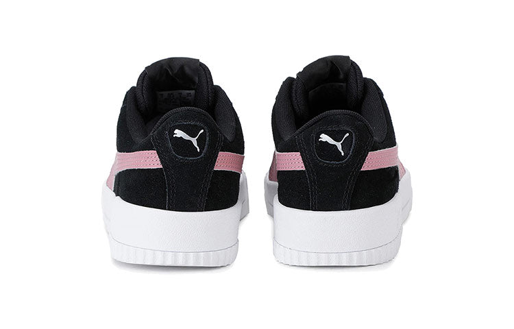 (WMNS) PUMA Carina Leather 'Black White Pink' 370325-31