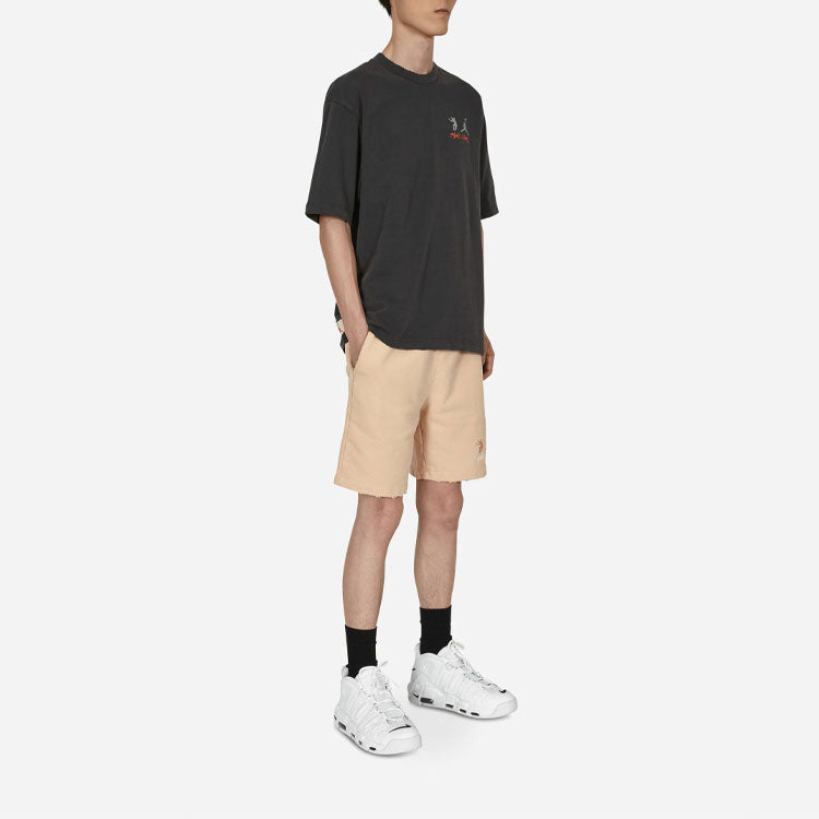 Air Jordan x union Crossover SS22 Solid Color Breathable Logo Round Neck Short Sleeve Asia Edition Black DM2844-045
