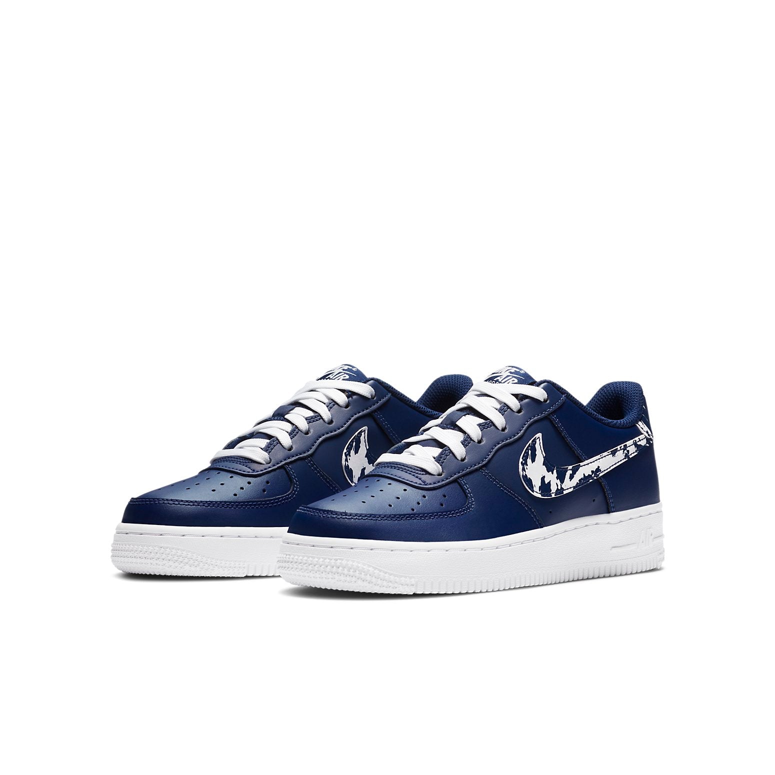 (GS) Nike Air Force 1 LV8 1 'Splatter Swoosh - Blue Void' CZ7878-400