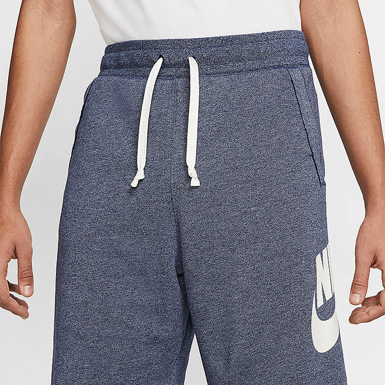 Nike Sportswear Logo Printing Drawstring Casual Shorts Blue AR2376-494