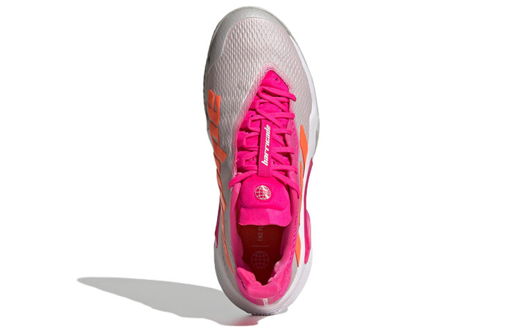 (WMNS) adidas Barricade Tennis Shoes 'Grey Shock Pink' HR2036