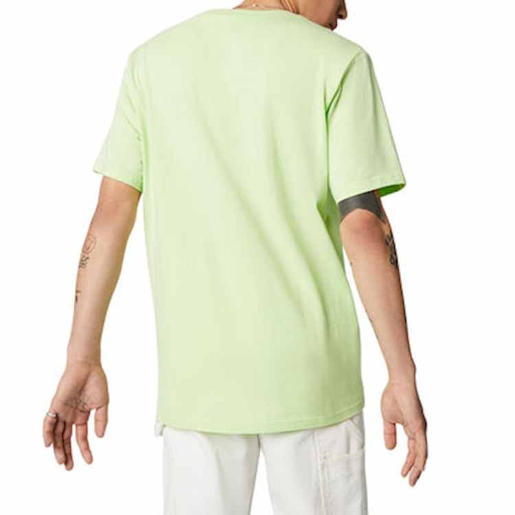 Men's Converse Renew Alphabet Printing Short Sleeve Green 10019649-A01
