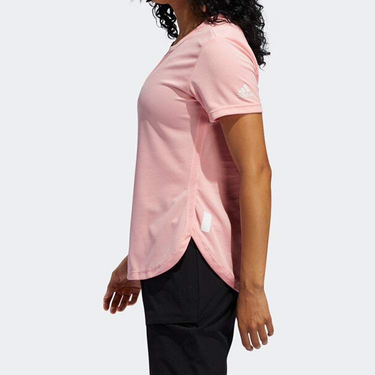 (WMNS) adidas Training 3-Stripes Tee HEAT.RDY Pink FK9619