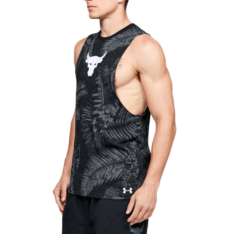 Under Armour Project Rock Aloha Camo Tank Top 'Black Grey' 1351590-001