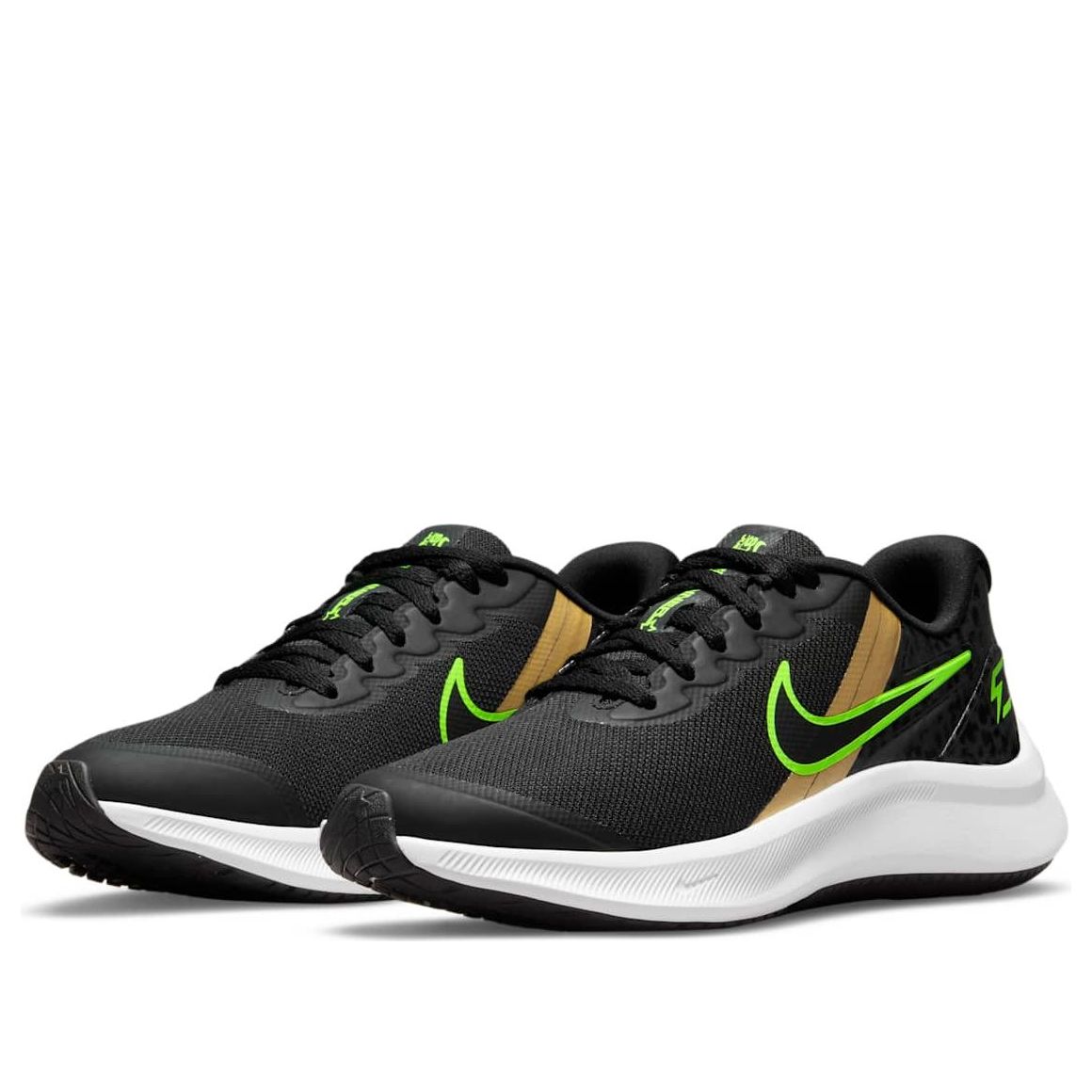 (GS) Nike Star Runner 3 RW 'Black Action Green' DJ0720-001
