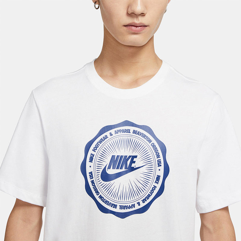 Nike SPORTSWEAR Logo Printing Round Neck Short Sleeve White CW0482-100