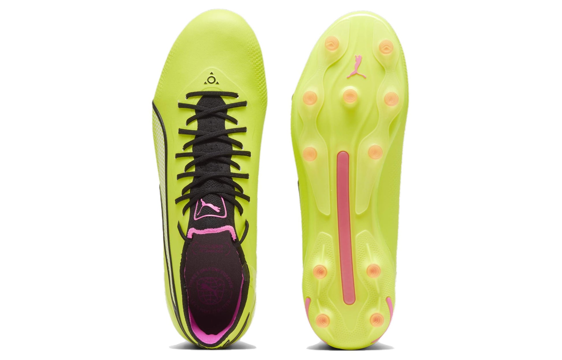 PUMA King Ultimate FG/AG Cleats 'Solar Yellow Black' 107563-06