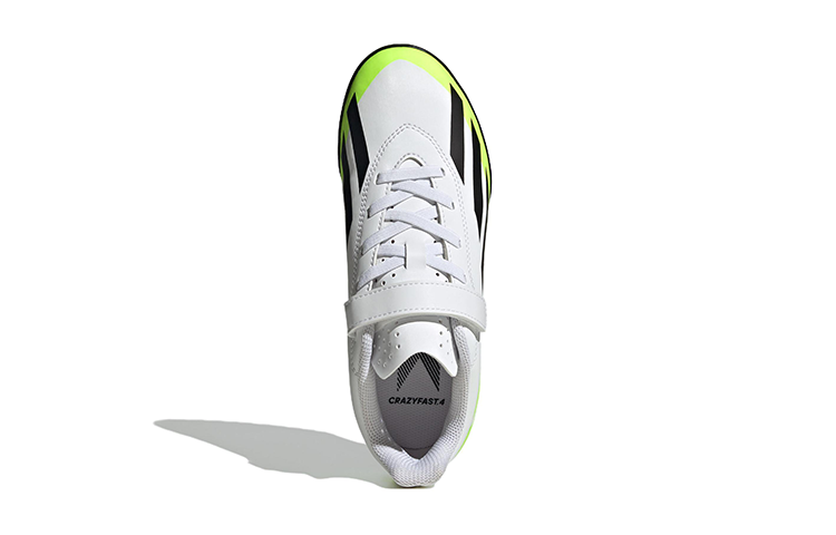 (GS) adidas X Crazyfast.4 'White Black Lucid Lemon' IE1592
