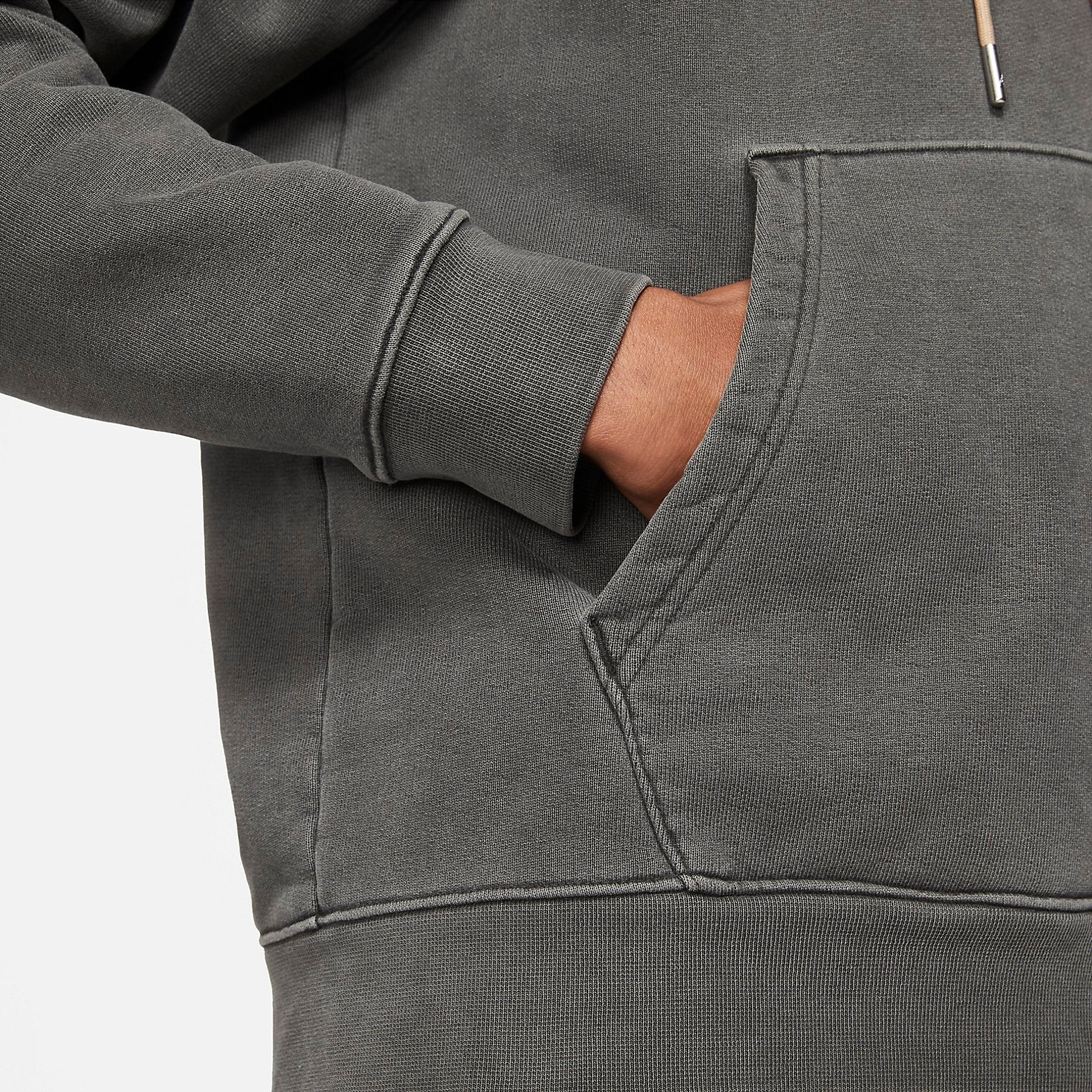 Air Jordan Flight Heritage Washed Fleece Pullover Hoodie 'Black' DA9789-010