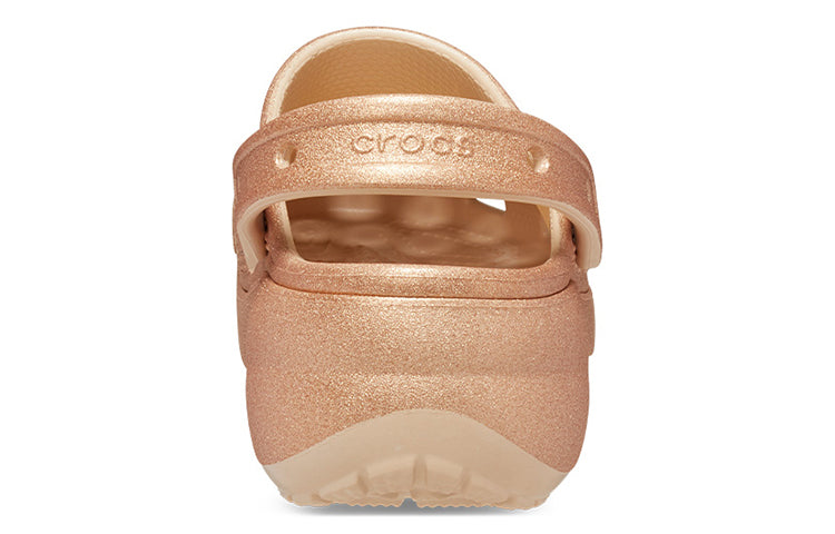 (WMNS) Crocs Classic Glitter Clogs 'Orange' 207241-2DS