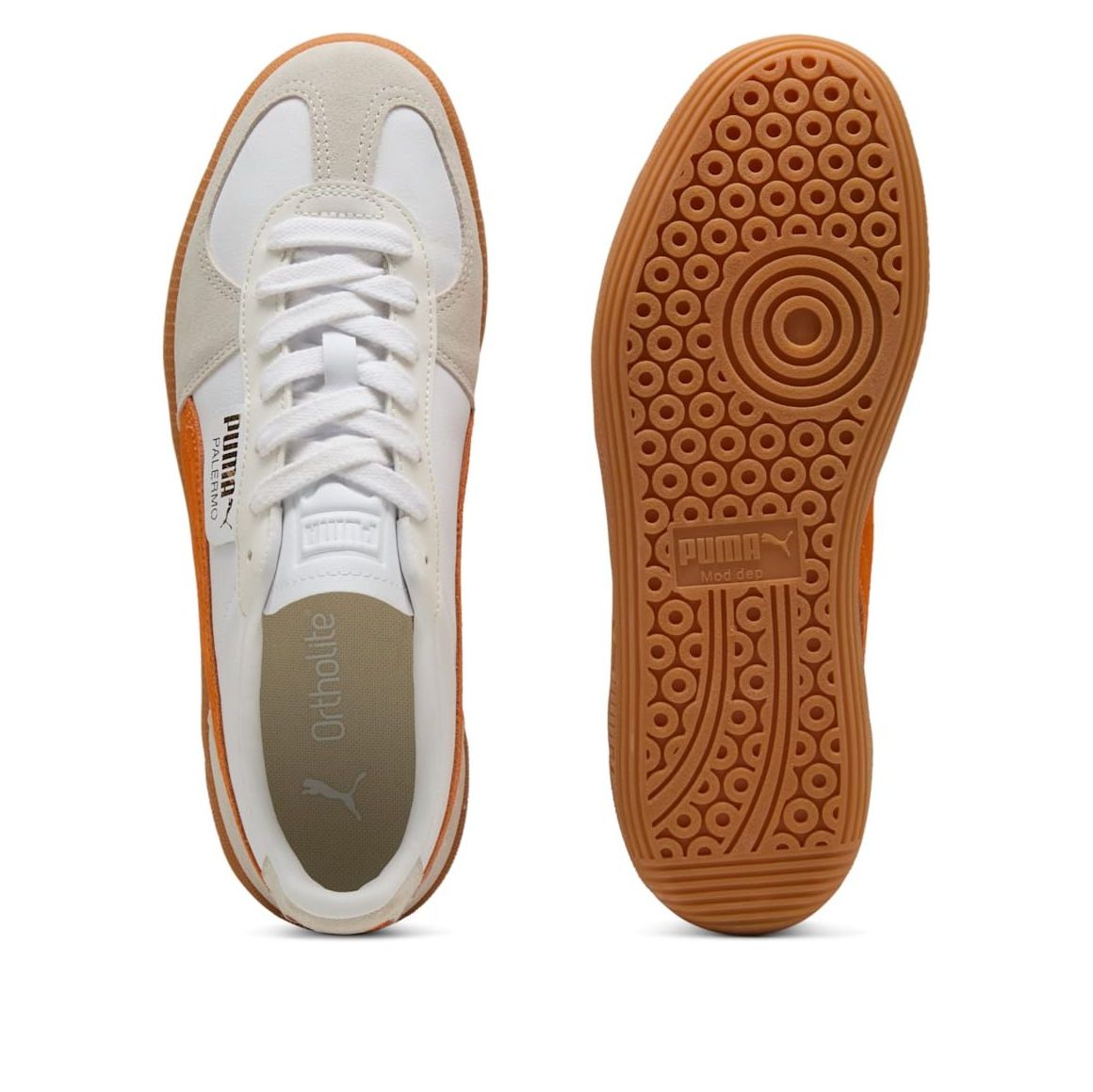 PUMA Palermo Leather 'PUMA White Orange Glo' 396464-16