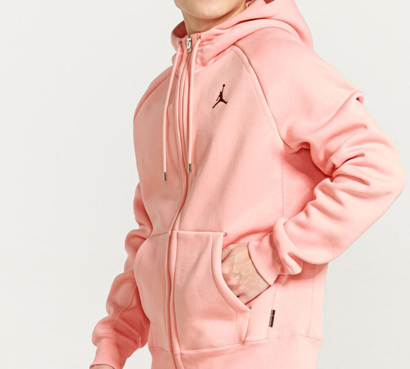 Air Jordan Flying Man Embroidered Sports Hooded Jacket Pink CD8734-606