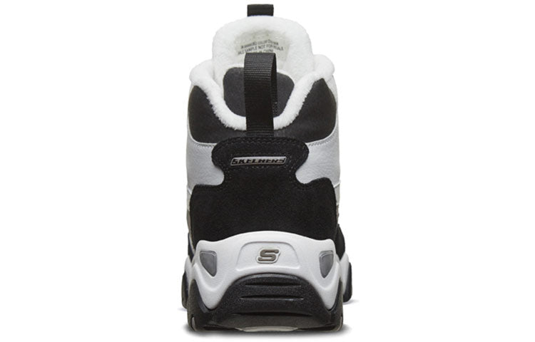 (WMNS) Skechers D'Lites 2.0 High-Top Running Shoes Black/White 88888382-BKW