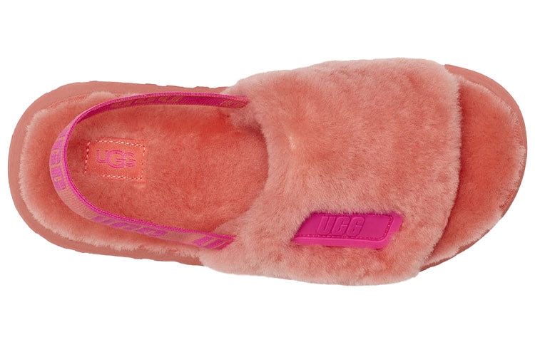 (WMNS) UGG Disco Slide Thick Sole Slipper Pink 1112258-VCRL