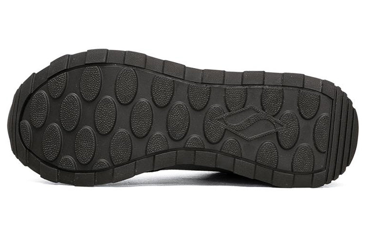 (WMNS) Skechers Low-Top Grey/Black 155492-BKMT