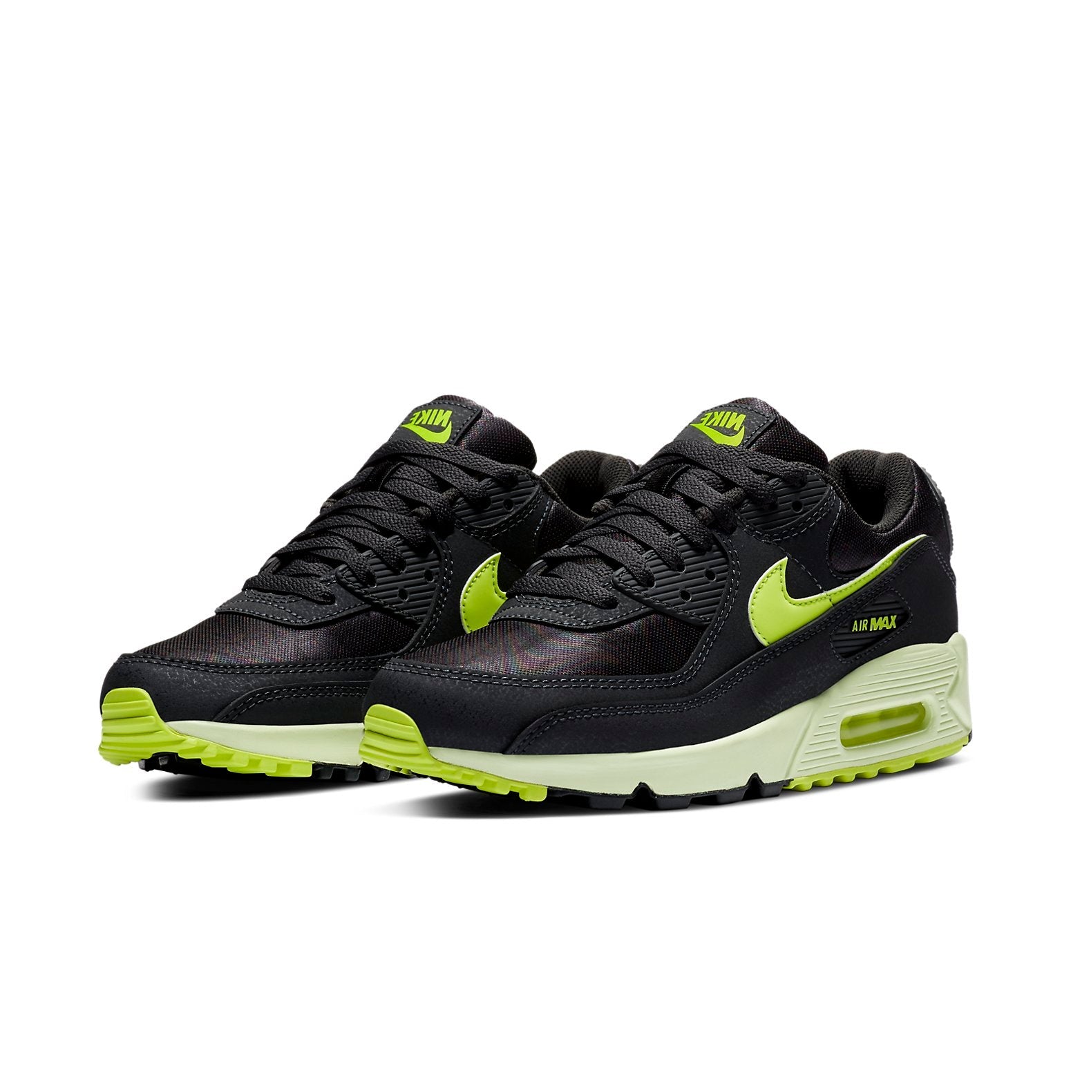 (WMNS) Nike Air Max 90 'Dark Smoke Grey Volt' CZ0378-001
