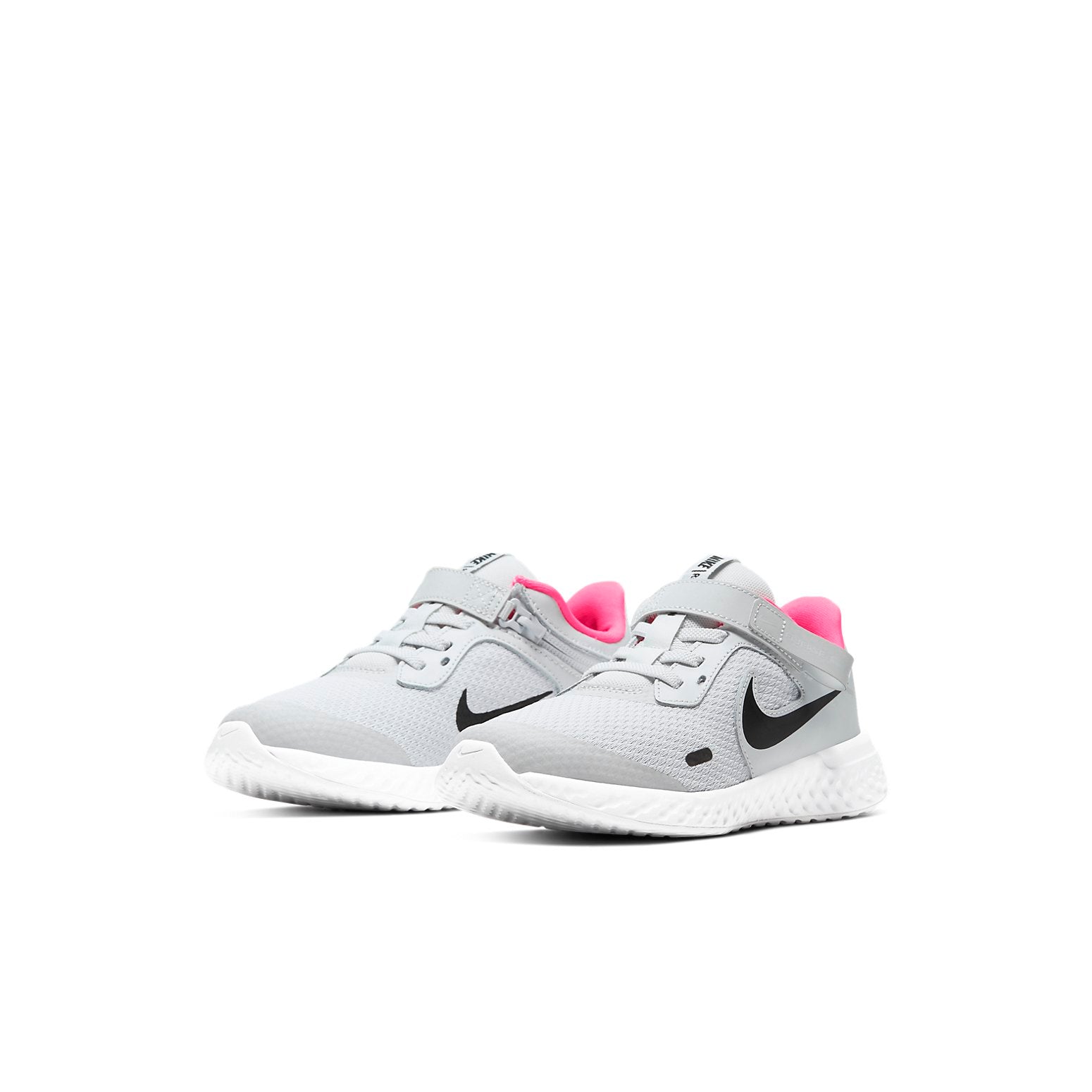 (PS) Nike Revolution 5 FlyEase 'Grey Black Pink' CQ4648-002