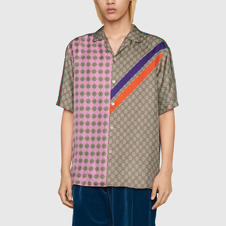 Gucci Geometric GG Print Bowling Shirt 'Mukticolor' 681207-ZAIDF-9724