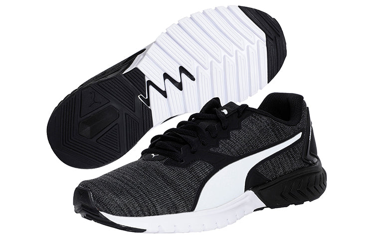 (WMNS) PUMA Ignite Dual Nm Low Top Running Shoes Black/White 191482-02